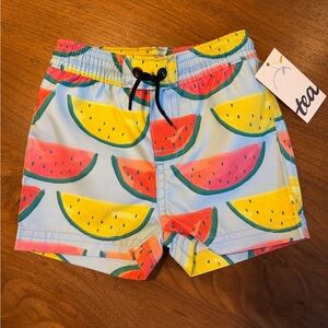 Tea Collection Watermelon Print Swim Shorts